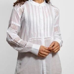 BURNING TORCH Toluca Shirt Blouse Anthropologie Size S